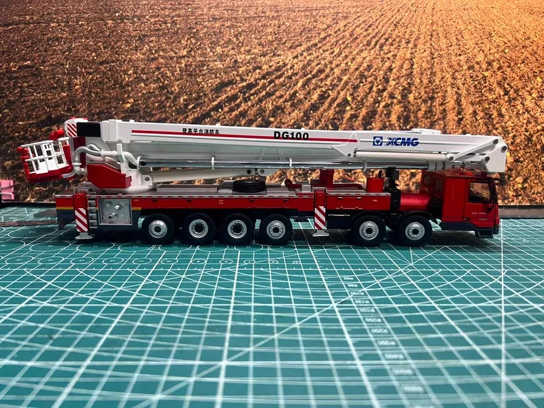 1/50 XCMG DG100 Aerial Platform Fire Diecast Truck Model