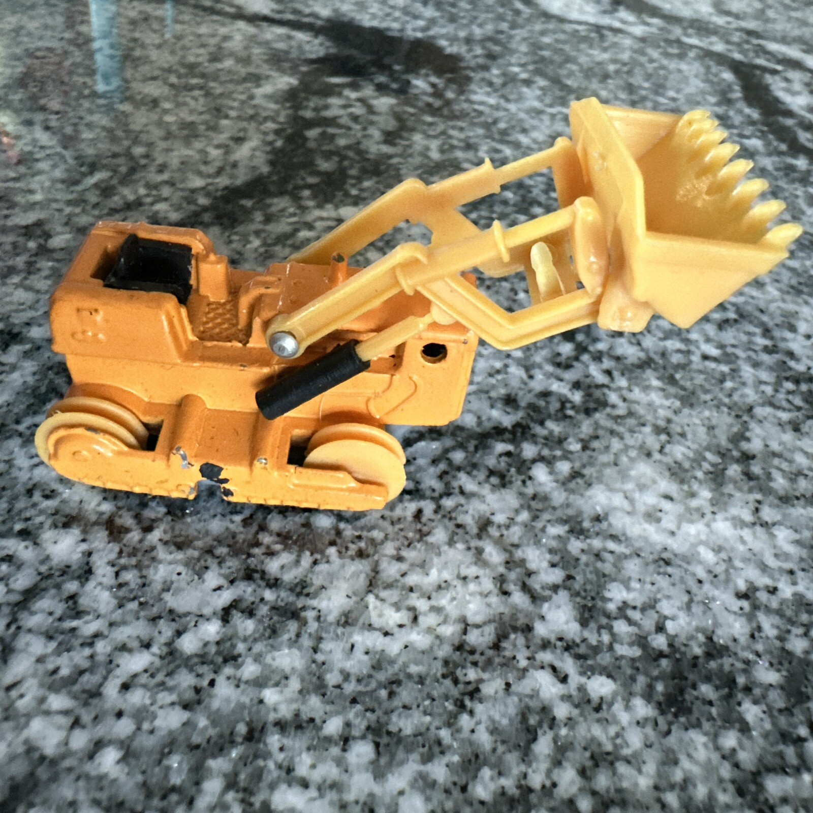 Zee Toys Orange Bulldozer Diecast metal vintage No Tracks Included