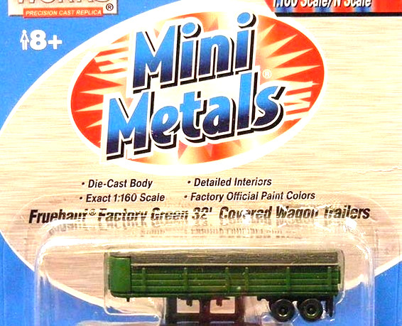 Classic Metals 51132 Fruehauf Factory Green 32&prime; Covered Trailer 1/160 N MIB