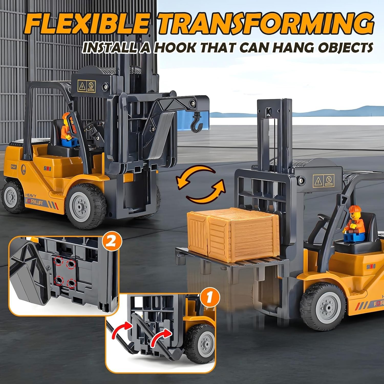 Rechargeable RC Forklift Truck Set