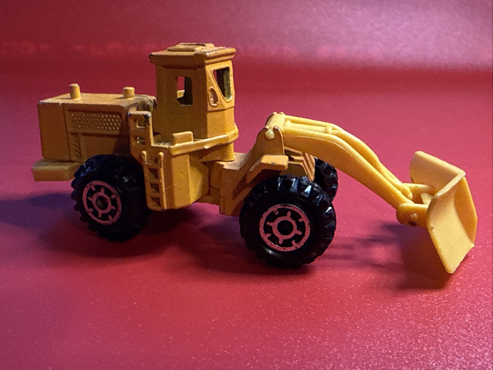 Vintage 1980&rsquo;s Yellow / Orange Snow Plow ZEE P388 Plastic Diecast Toy Hong Kong