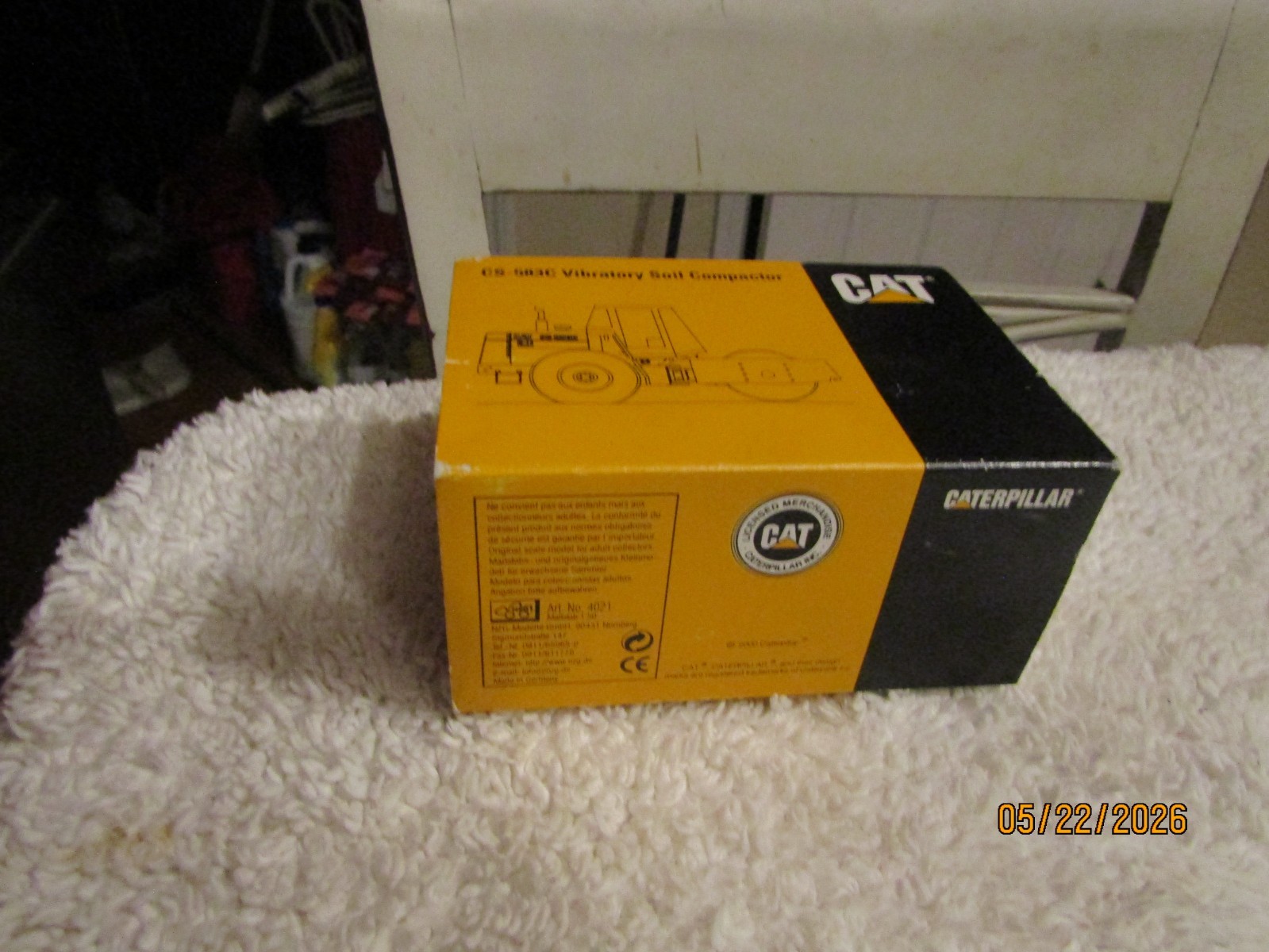 NZG Models 1:50 Cat CS-583 Vibratory Soil Compactor BOX & Packaging ONLY 444122