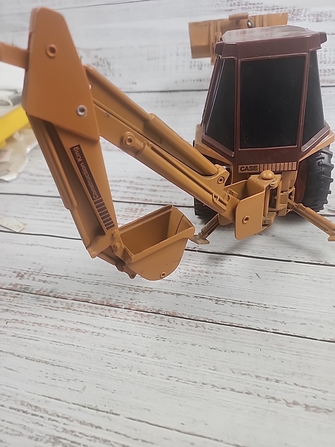 ERTL Case 580 Super K Construction King Front Loader Backhoe Vintage 1986