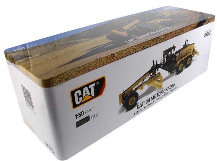 DIECAST MASTERS,CATERPILLAR 24M grader with driver ripper and metal box, 1/50…