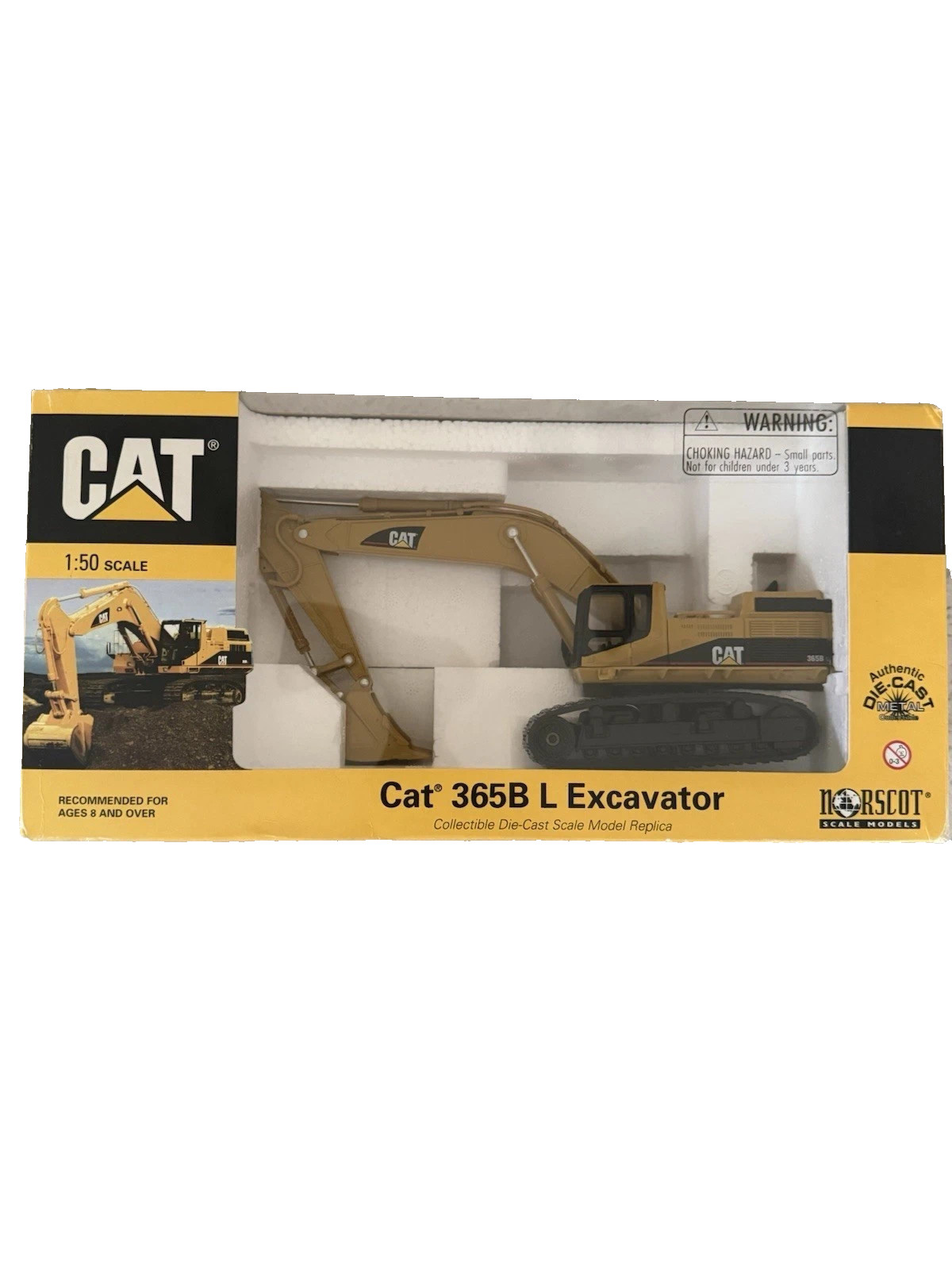 NIB Norscot CAT 365B L Series Excavator 55058 Die-cast Scale Model 1:50 2000