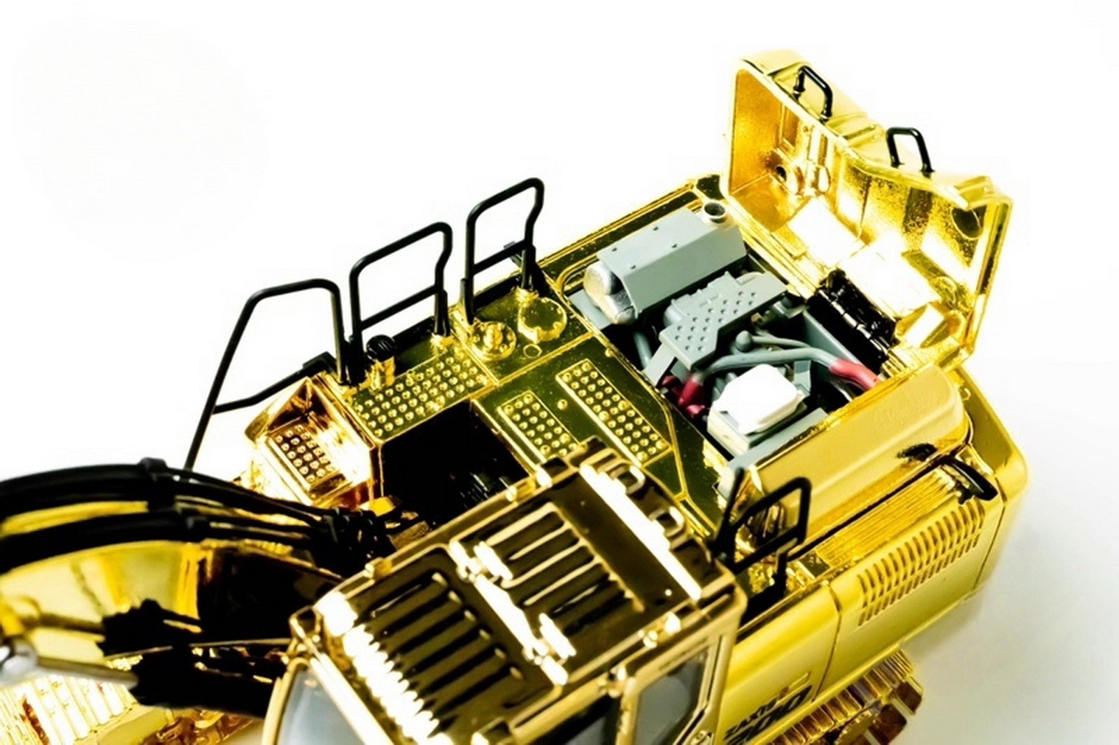 1/50 Scale Hitachi ZAXIS 200-7 Hydraulic Excavator Gold Diecast Model Toy