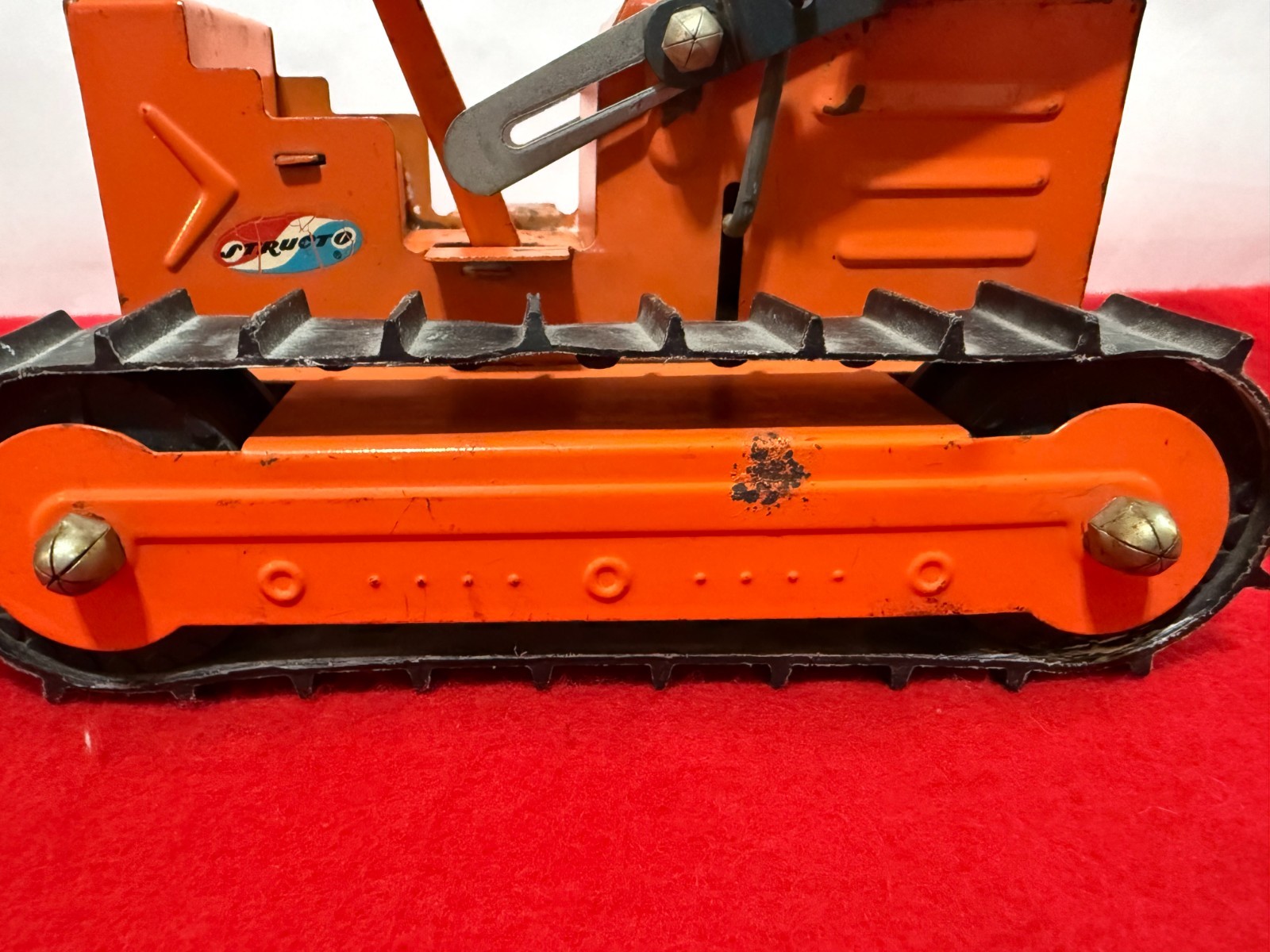 RARE Vtg Structo 1960&rsquo;s Hi-Lift Bulldozer & Sandloader Pressed Steel Made in USA