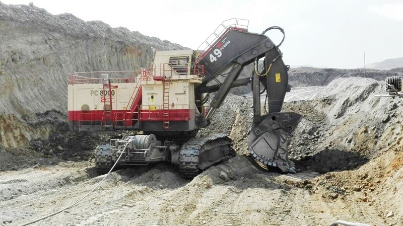 1:50 BYMO PC8000-6 Electric Shovel « Drummond  » Excavator Equipment Diecast Model