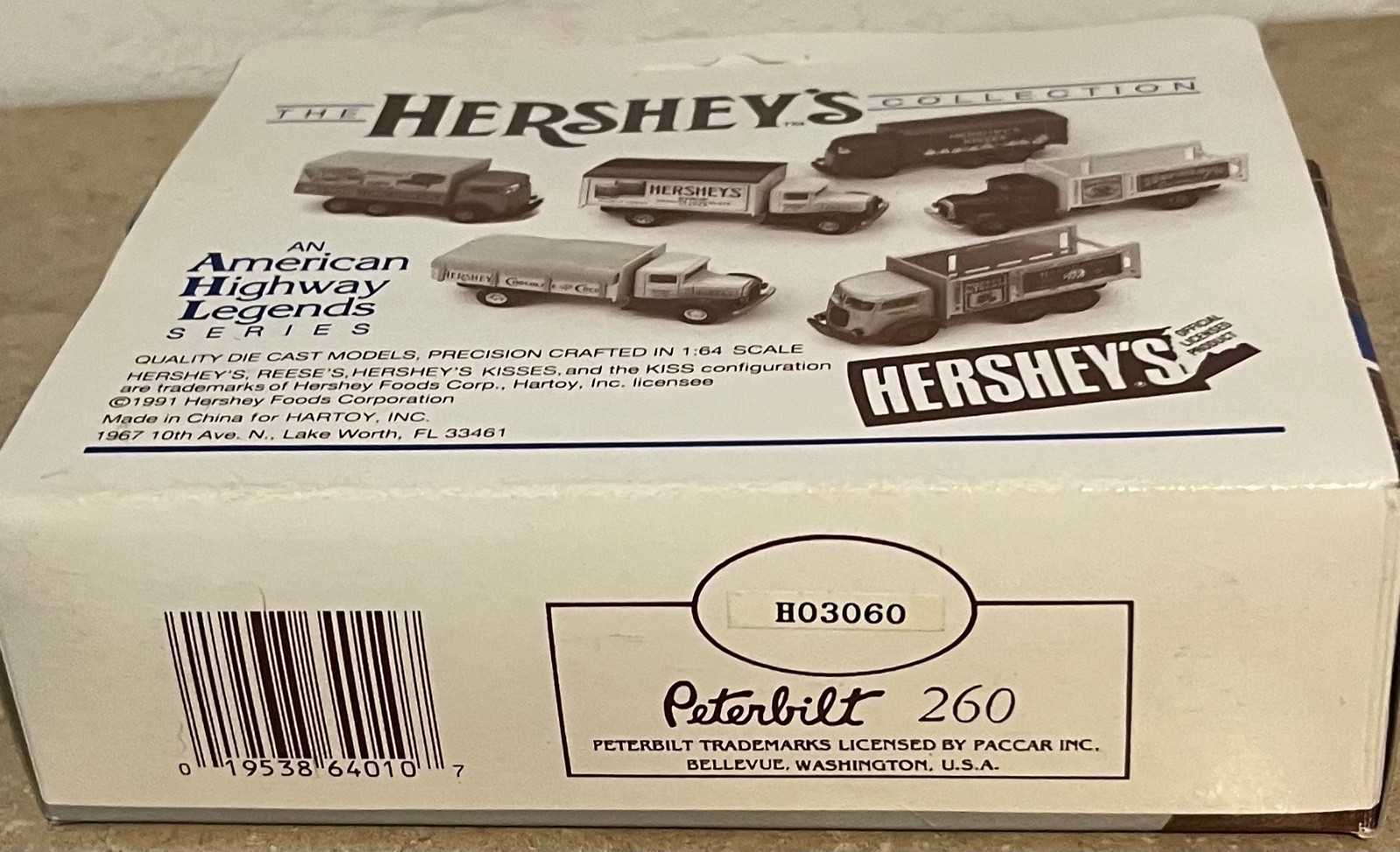 AHL Hartoy 3060 Peterbilt 260 Tank Truck Hershey&rsquo;s Syrup 1:64 Die-Cast