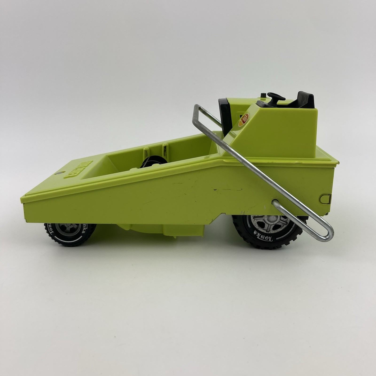Mini Tonka 1095 Pressed Steel Road Paver 1973 Green Preowned
