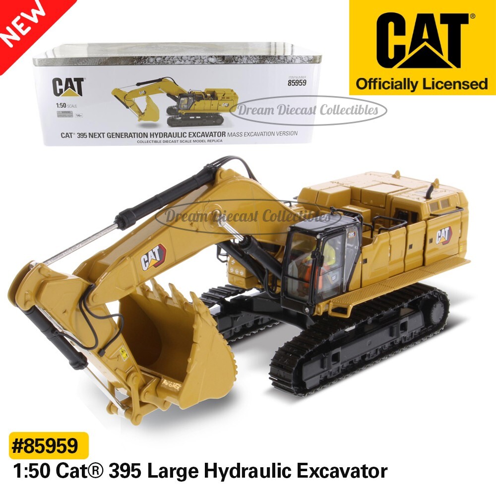 CAT CATERPILLAR 1:50 395 LARGE HYDRAULIC MASS EXCAVATOR DIECAST MASTERS 85959