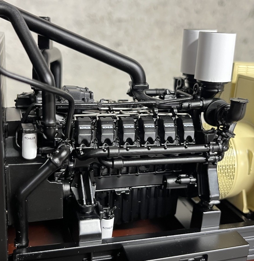 1:20 KOHLER SDMO Diesel Generator Set Construction Machinery Diecast Model IOB