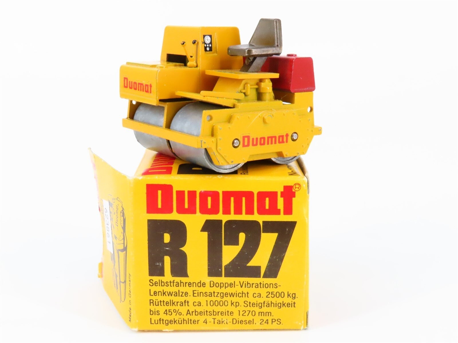 Duomat R127 Double Vibratory Roller – NZG 1:35 Scale Diecast Model #128