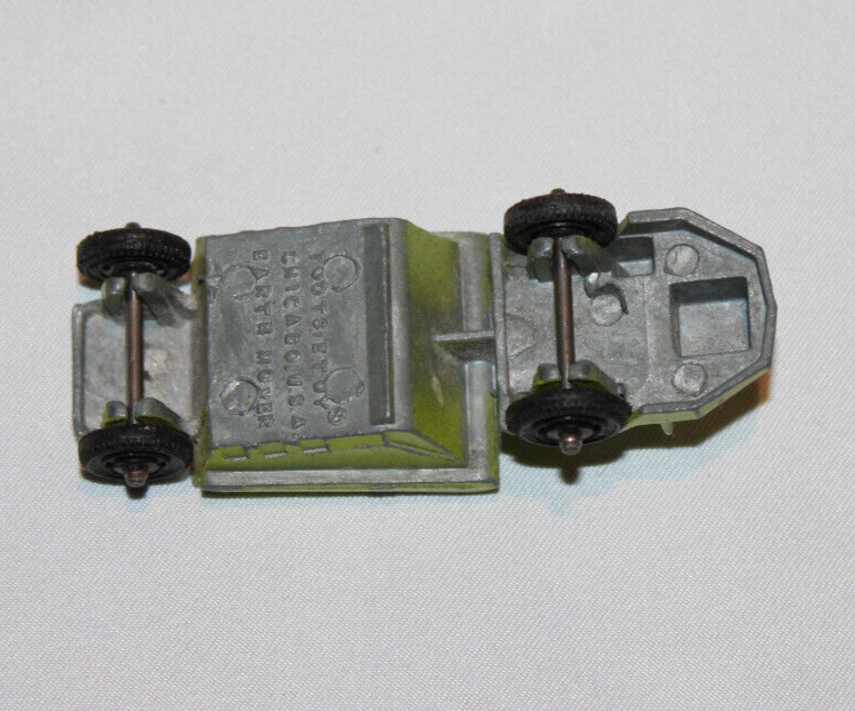 vintage Tootsietoy Earth Mover lime green USA