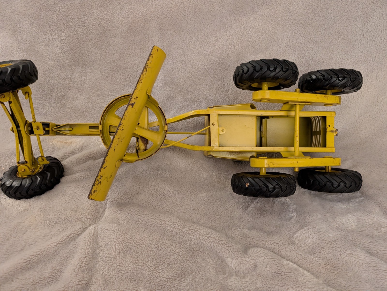 Doepke Adams Road Grader Diesel Pressed Steel Yellow/Black Vintage