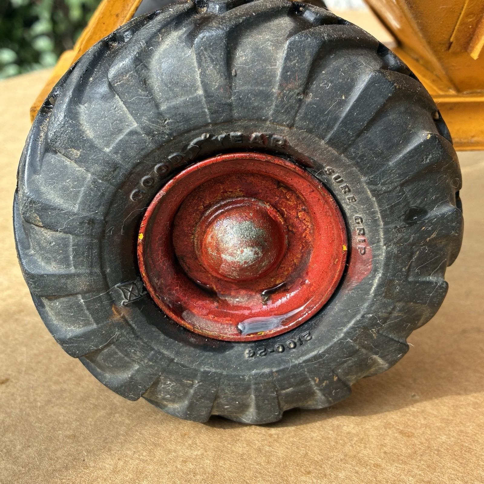 DUMP BOTTOM EARTH MOVER STEEL TOY VINTAGE