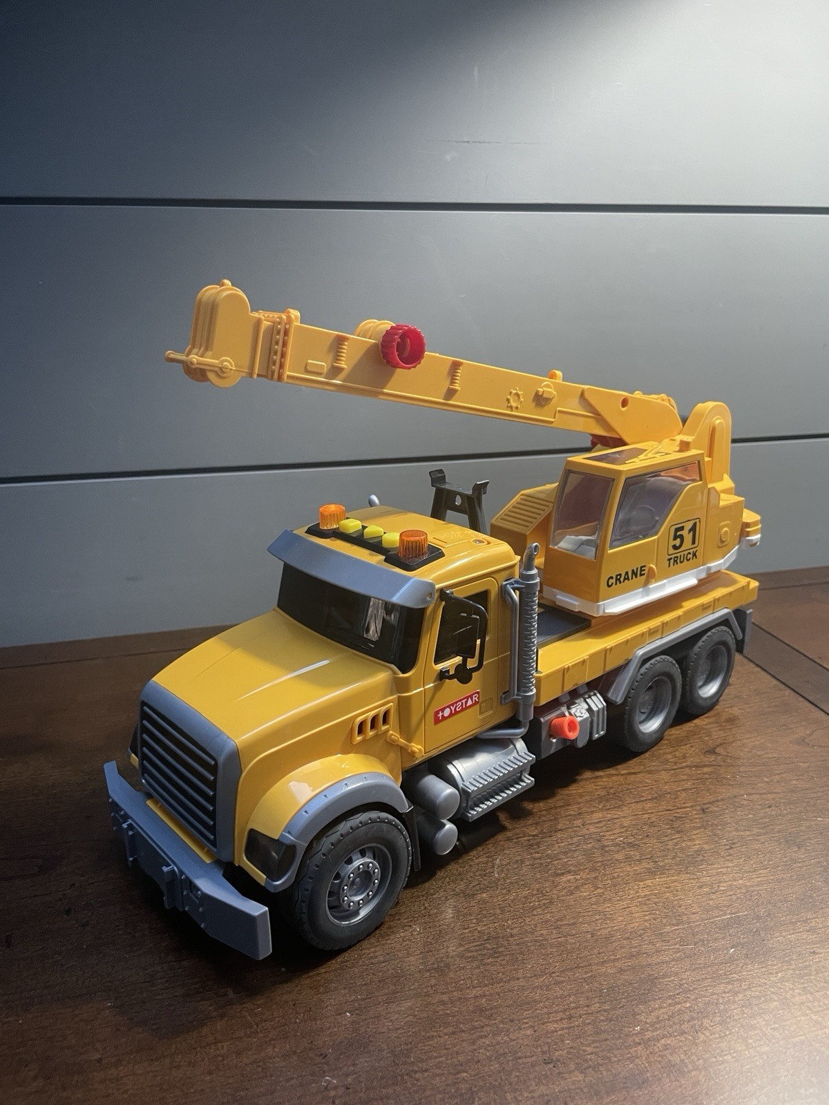 Crane Truck Toy Construction for Kids – Extendable Arm, Sounds, Lights!! FUN!