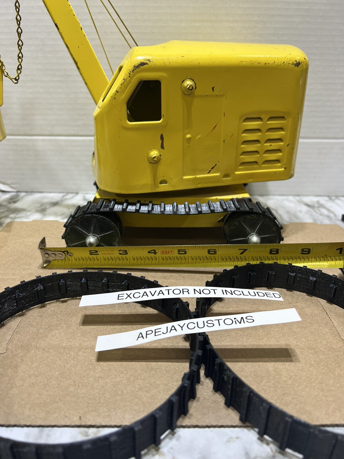 1 set of tracks Structo Steam shovel , Drag line, Excavator ribbed (TRACKS ONLY)