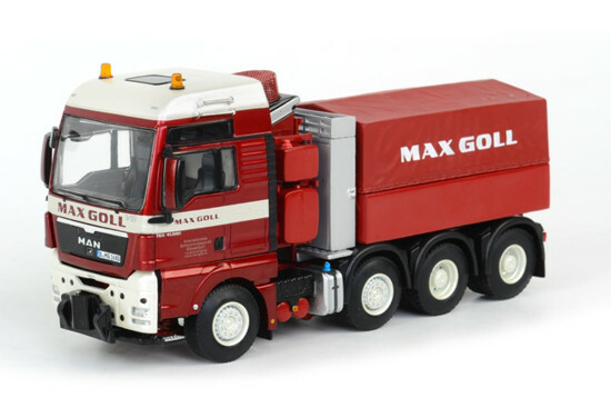 WSI 01-1159 MAN TGX XXL 8×4 Ballast Tractor – MAX GOLL – 1/50 Die-cast MIB