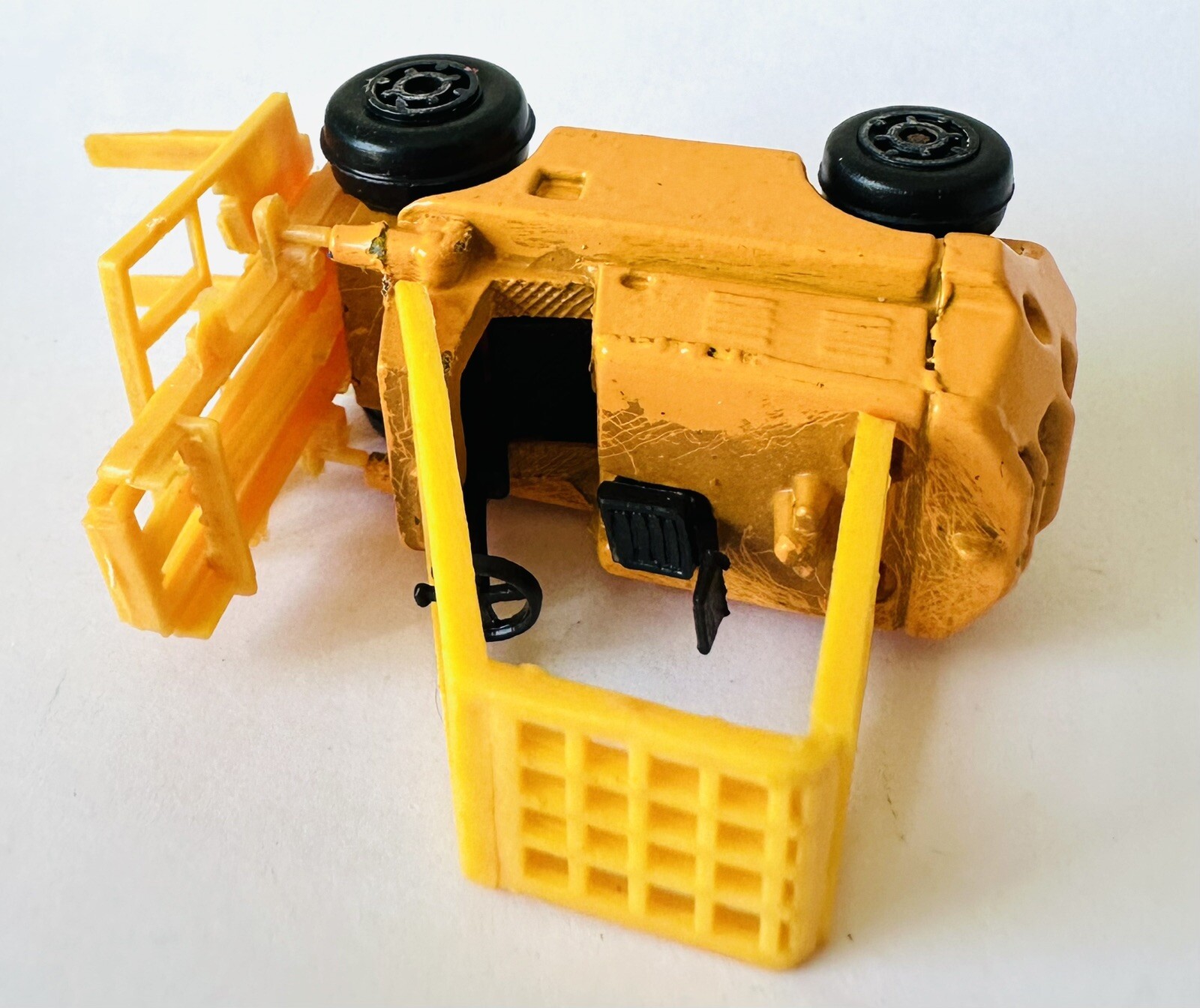 Zylmex Fork Life Truck P315 Forklift Yellow Made in Hong Kong 2.75” Length Toy