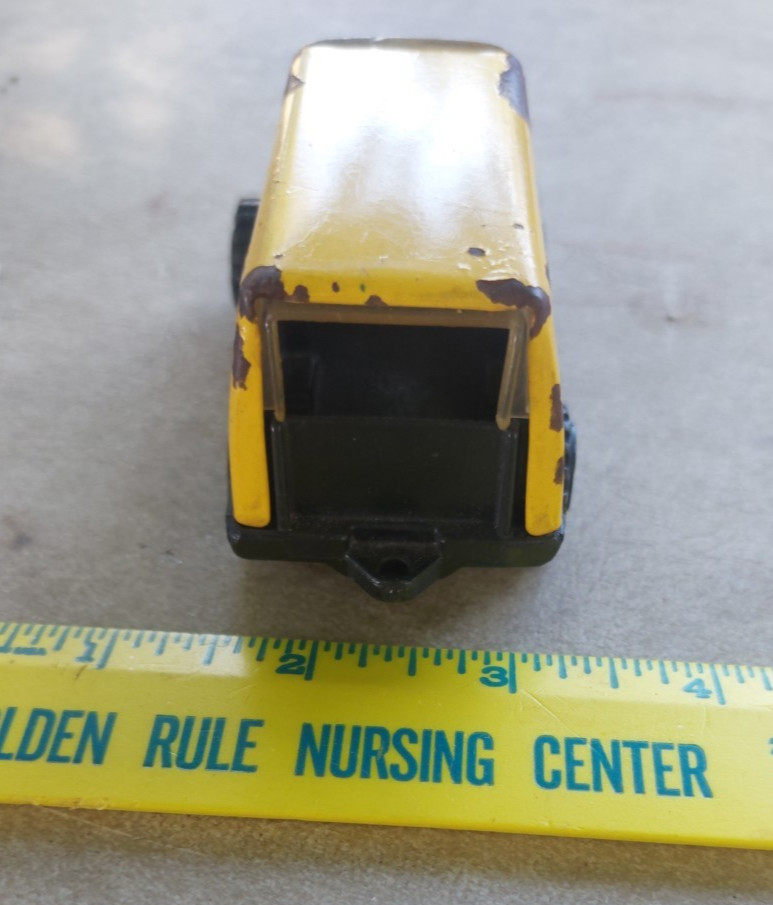 Tonka Vintage 1978 Yellow Diecast Van Toy Model Collectible 4 in.