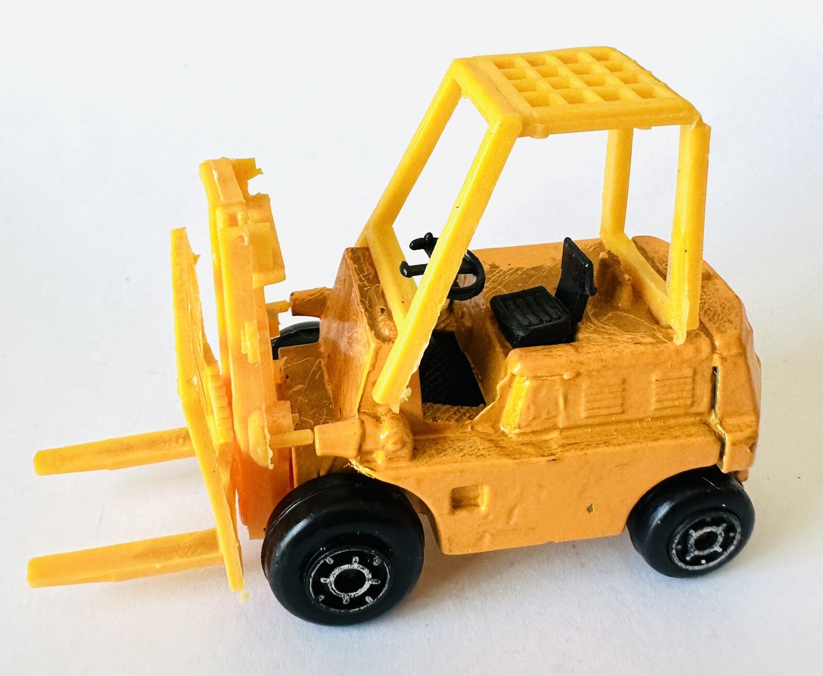 Zylmex Fork Life Truck P315 Forklift Yellow Made in Hong Kong 2.75” Length Toy