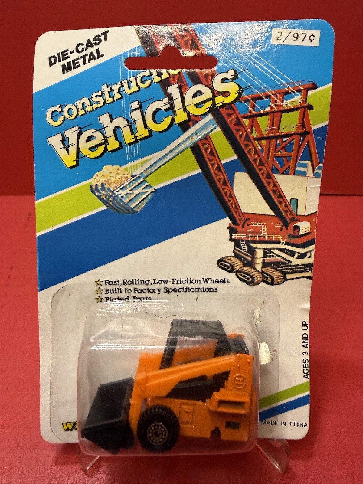 CONSTRUCTION VEHICLES Bulldozer Excavator Die Cast Welly New In Package