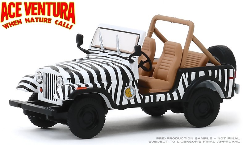 Greenlight 86574 Jeep 1976 CJ-7 – Ace Ventura When Nature Calls (1995) 1/43 MIB