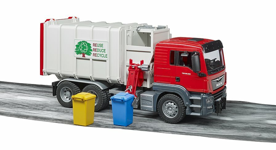 GARBAGE TRUCK MAN TGS Bruder Toy Car Model 1/16 1:16