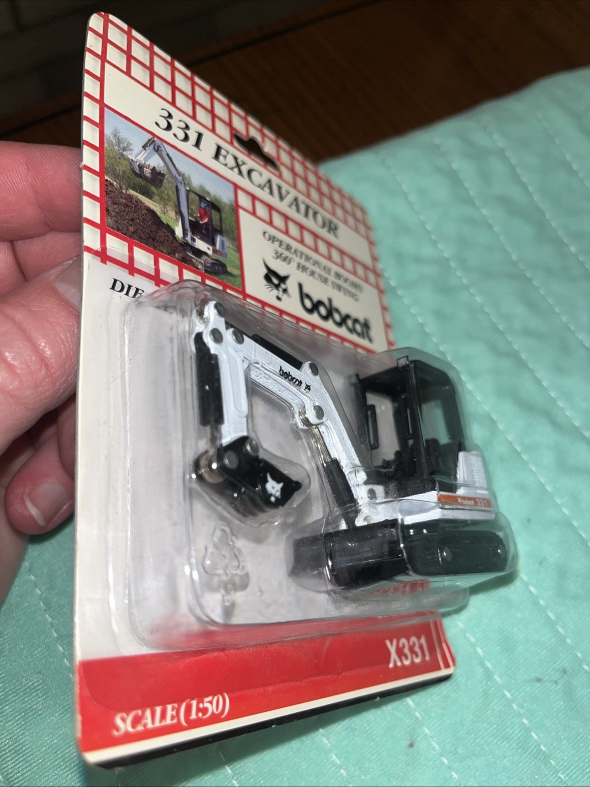 Bobcat X331 Mini Excavator – Wan Ho 1:50 Scale Diecast Model #6901119 New