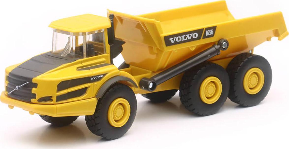 Volvo A25G Dump Truck Yellow Diecast Model by New Ray