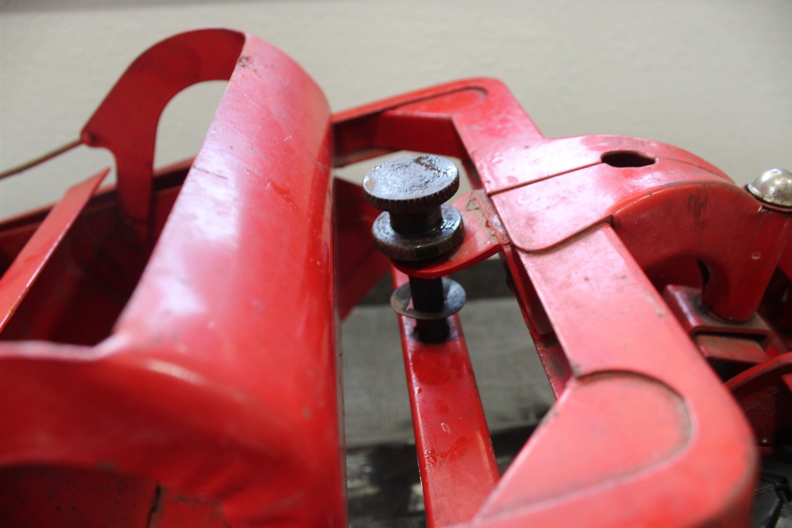 Vintage Toy Earth Mover Red 29&Prime; Long Ca. 1950&rsquo;s by Model Toys Doepke Heiliner