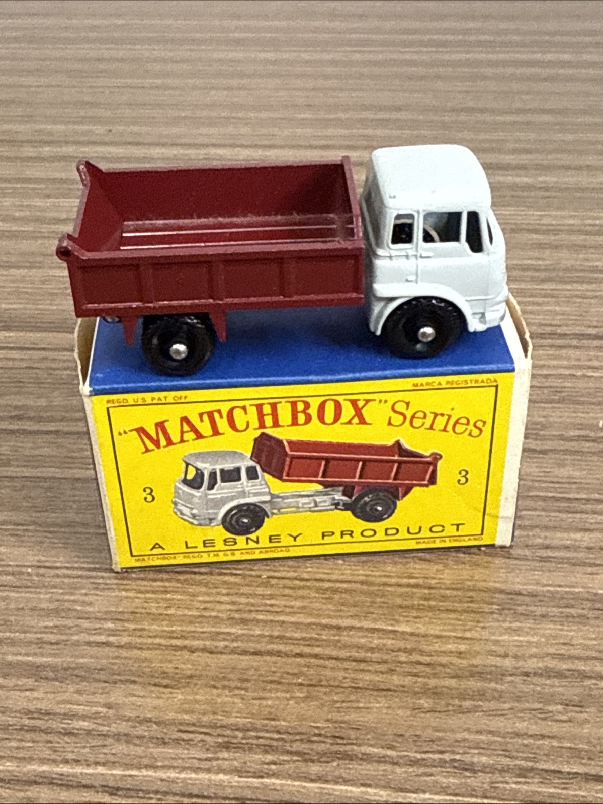 Vintage Lesney Matchbox Bedford Tipper Dump Truck w/ Box #3 New!