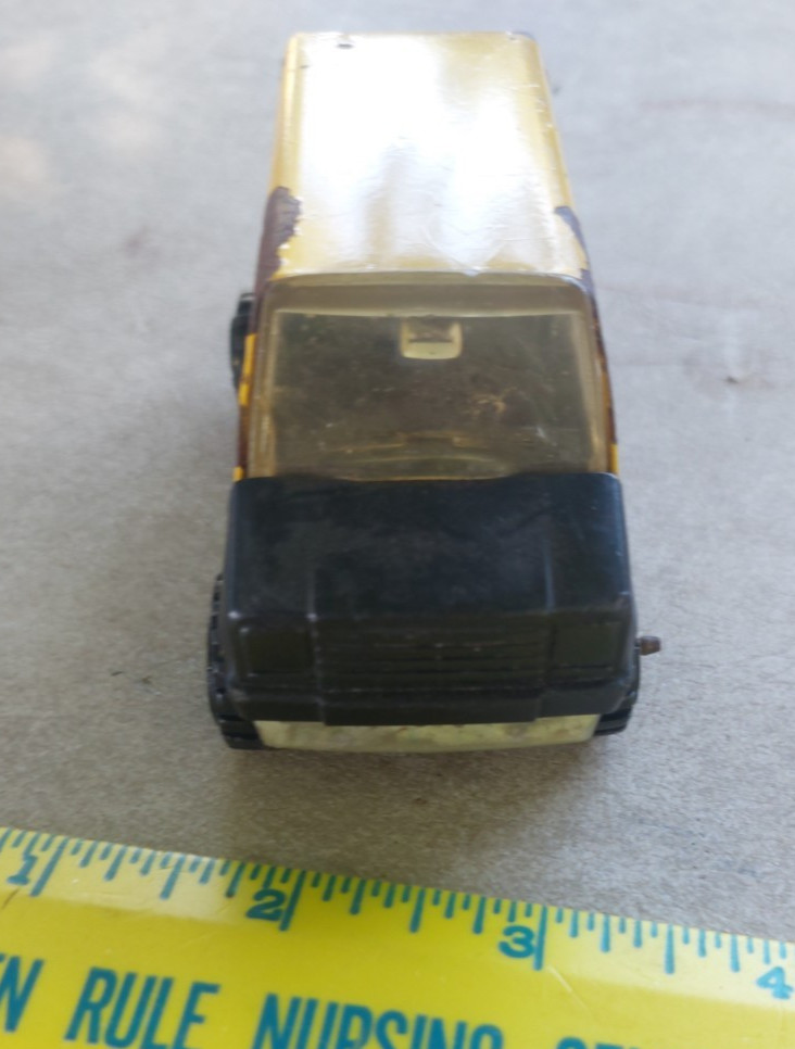 Tonka Vintage 1978 Yellow Diecast Van Toy Model Collectible 4 in.