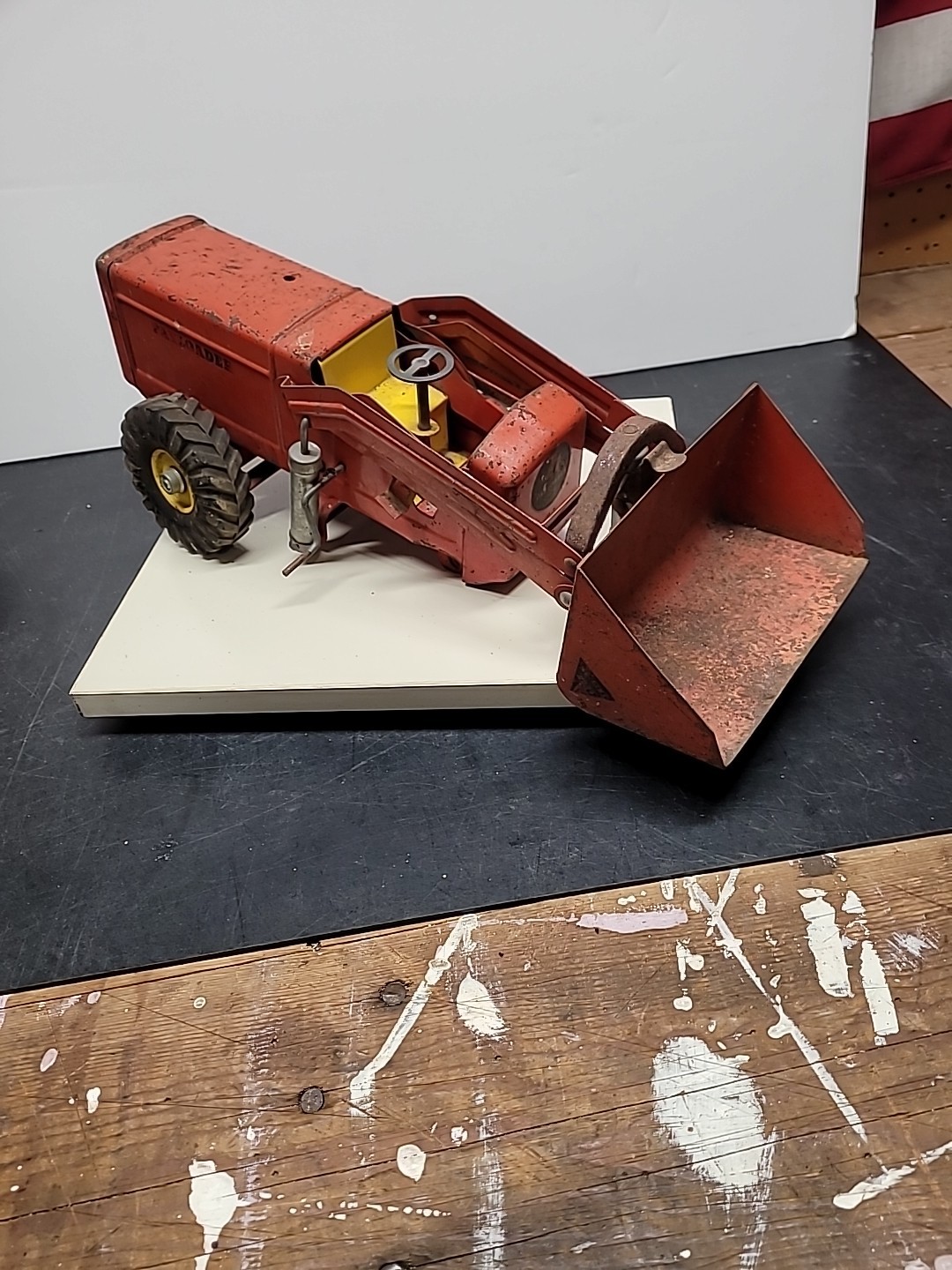 1952 Nylint Pressed Steel Hough Payloader Rare Early Piece Parts unit or Restore