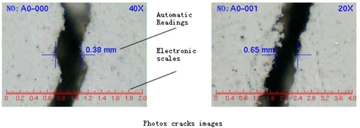 Crack Width Gauge Test Concrete for Bridge Tunnel Building Metal Surface Test