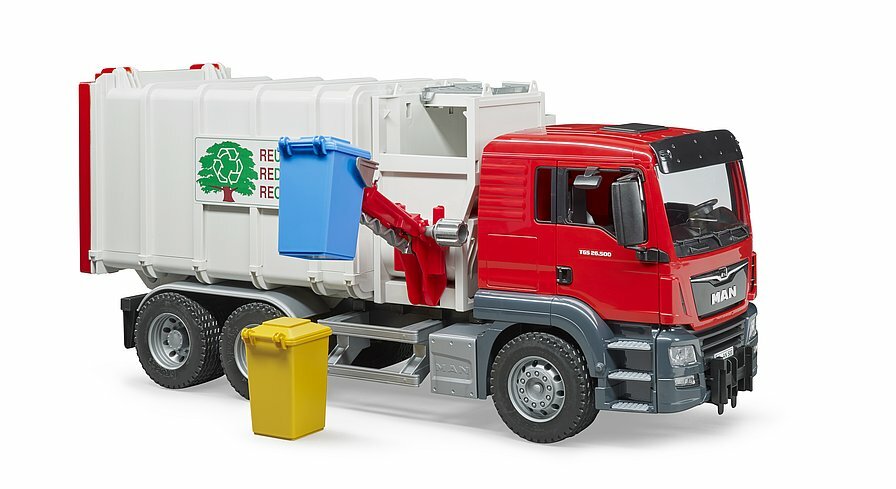 GARBAGE TRUCK MAN TGS Bruder Toy Car Model 1/16 1:16