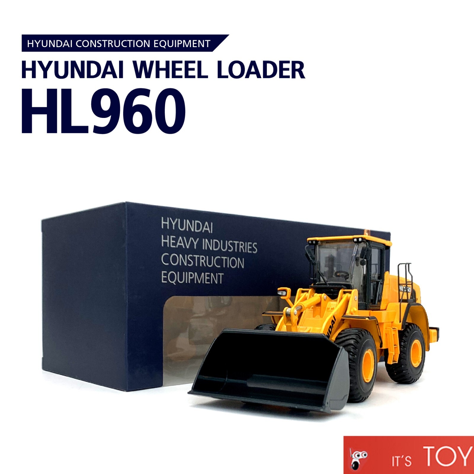 HYUNDAI 1/35 HL960 WHEEL LOADER Die-cast Miniature Construction Vehicle Car