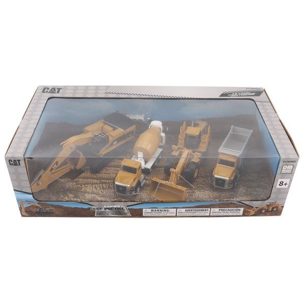 4 DIECAST MASTERS Cat Caterpillar Construction Dozer Dump Truck Grader Excavator