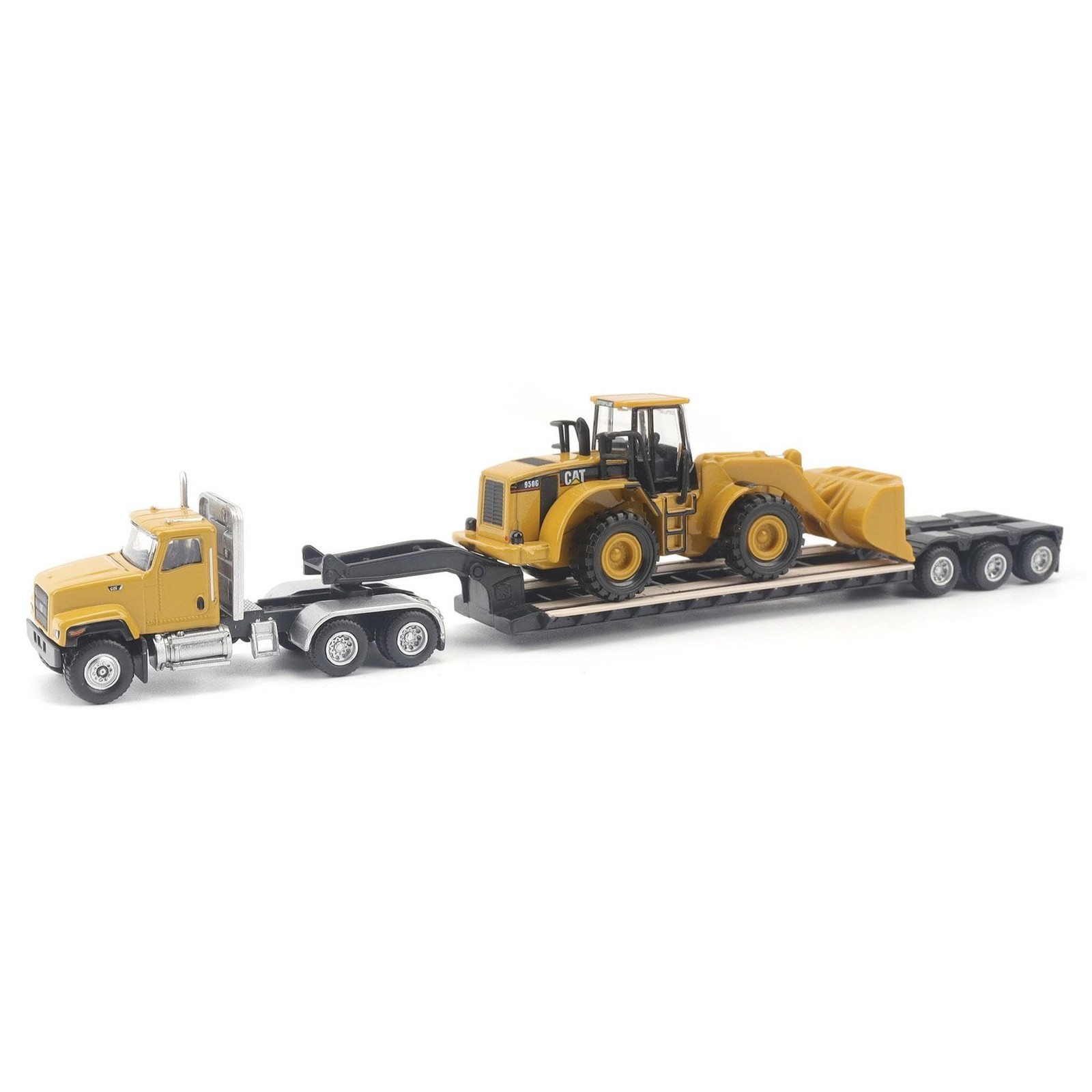 Diecast Masters 1/87 Caterpillar CT681 Day Cab with Lowboy & 950G W… Fast Ship