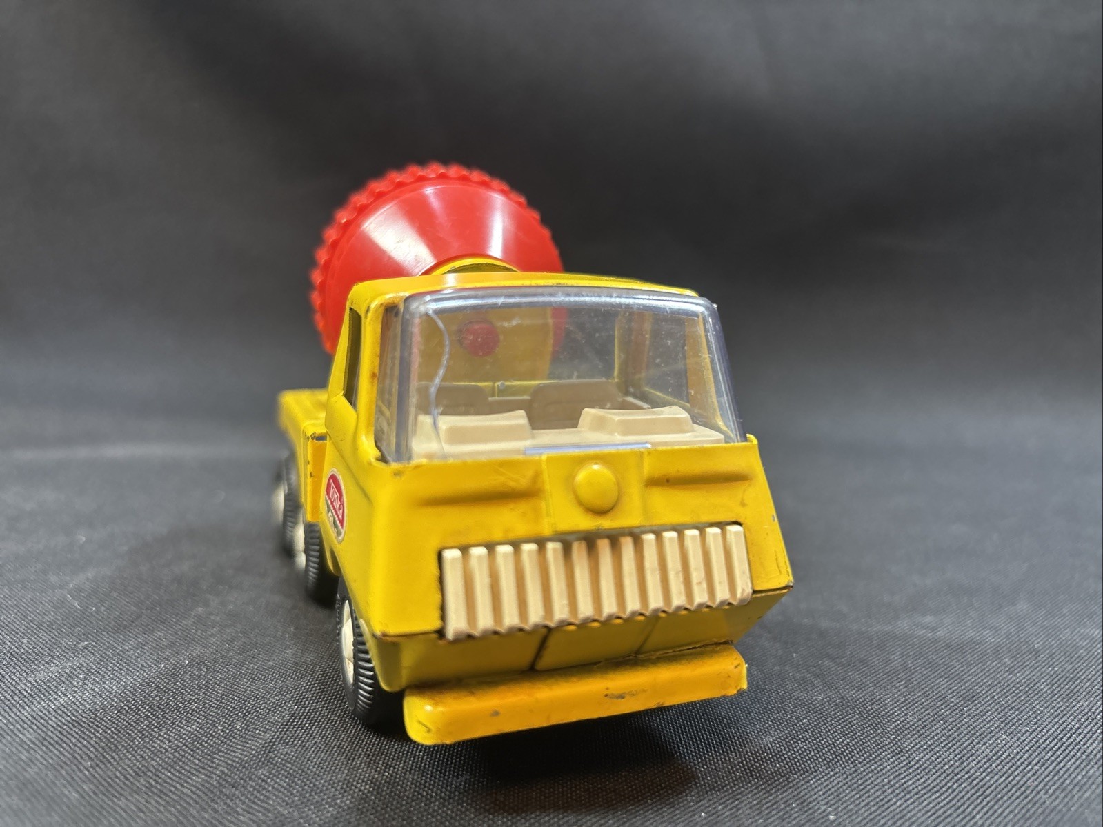 Tonka 1960s 5&Prime; Cement Mixer Truck Pressed Steel Yellow/Red MOUND