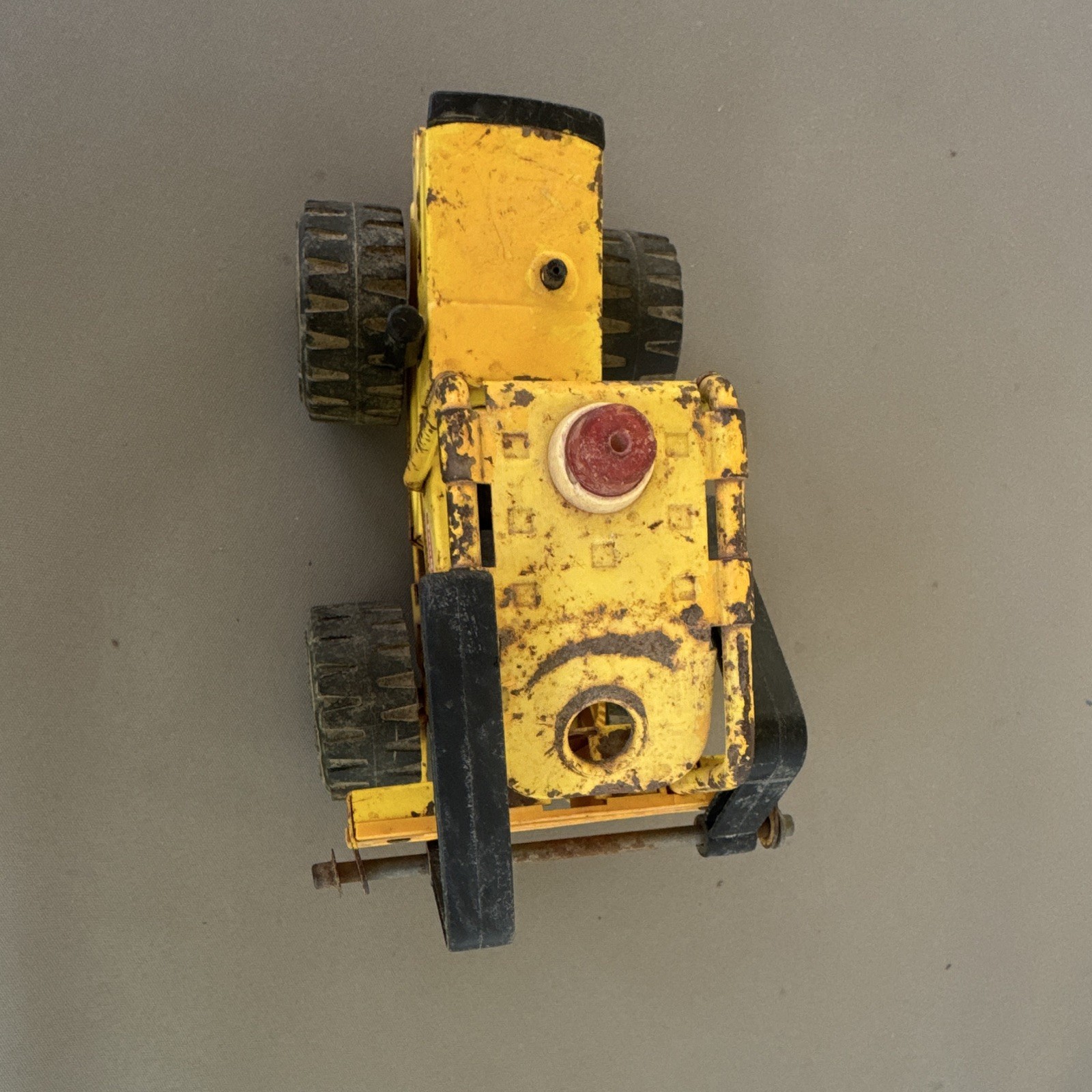 Vintage Tonka Forklift Yellow Black Construction Toy