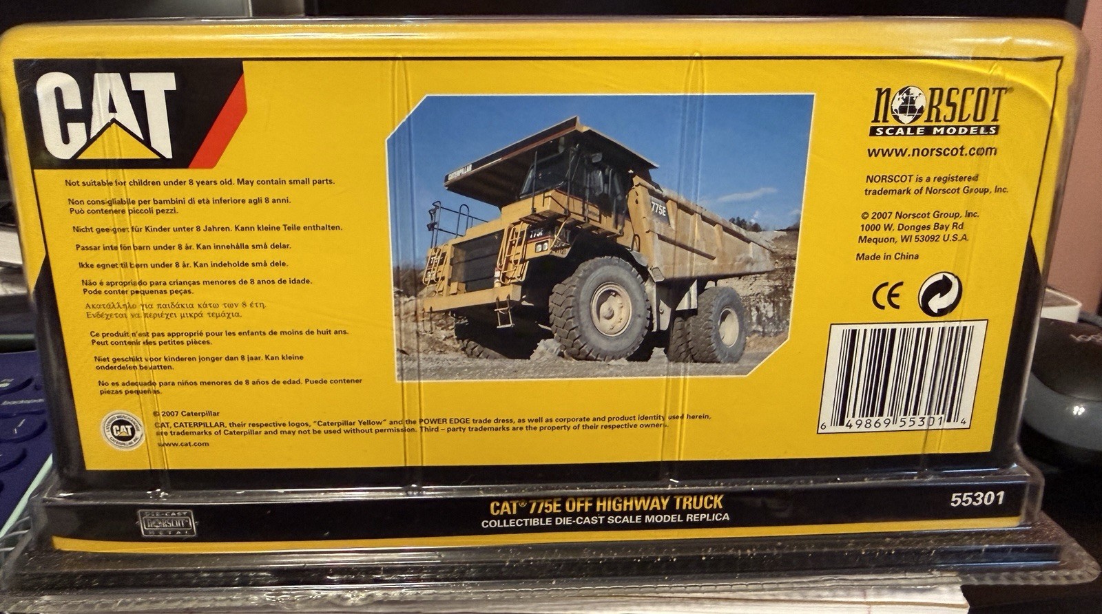 Norscot CAT 775E Off Highway Truck Diecast 1:64 Scale Model 55301