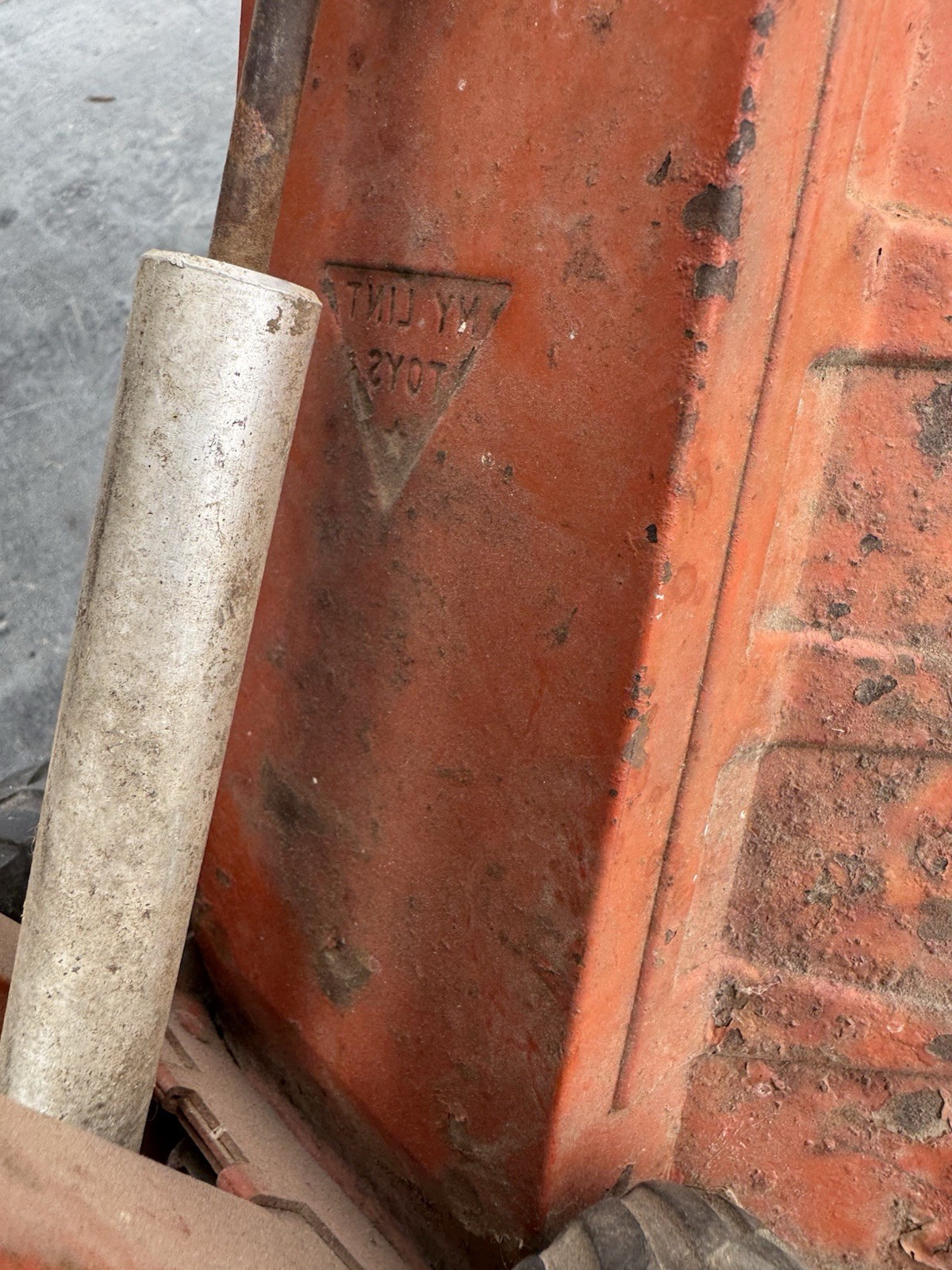 NYLINT HYDRAULIC DUMPER EARTH MOVER Incomplete Frozen Cylinder Parts