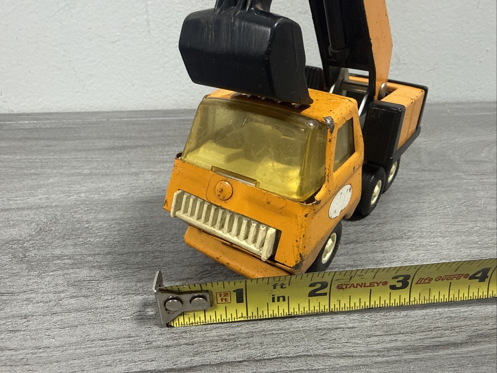 Vintage 1970s Tonka 55010 Toy Metal Excavator Backhoe 5.75&Prime; Antique Truck