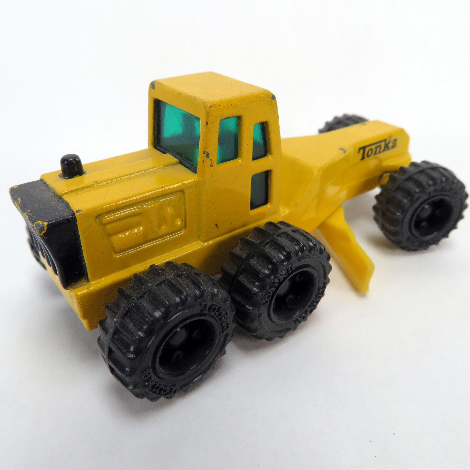 Vintage 1994 Tonka Yellow Road Grader / Earth Mover Construction 3.75&Prime;