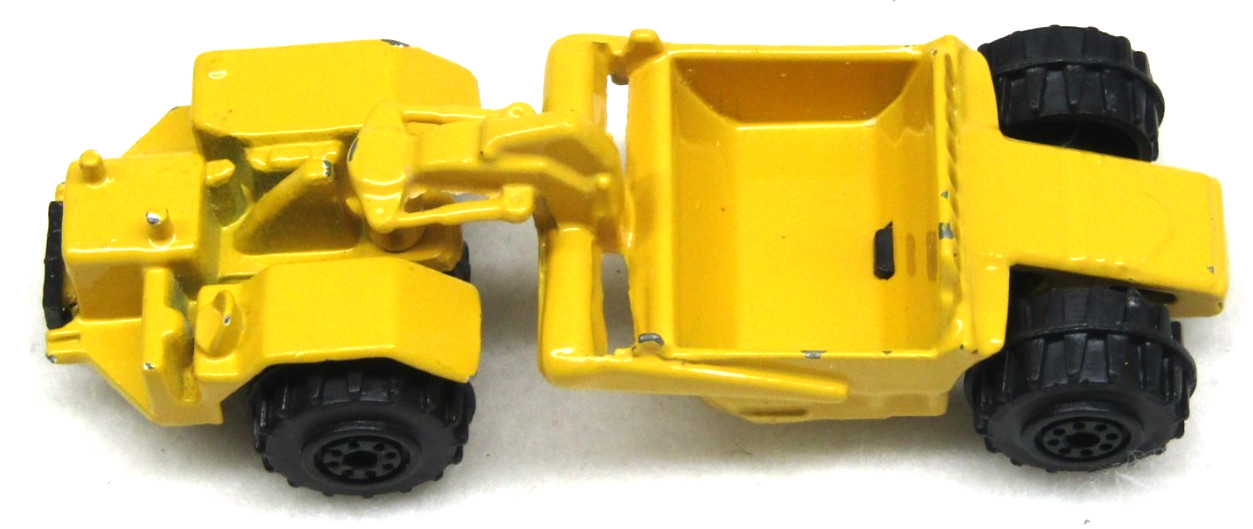 Zee Toys P377 Scraper Construction Work Heavy Equipment Yellow 1:64 Diecast 1979