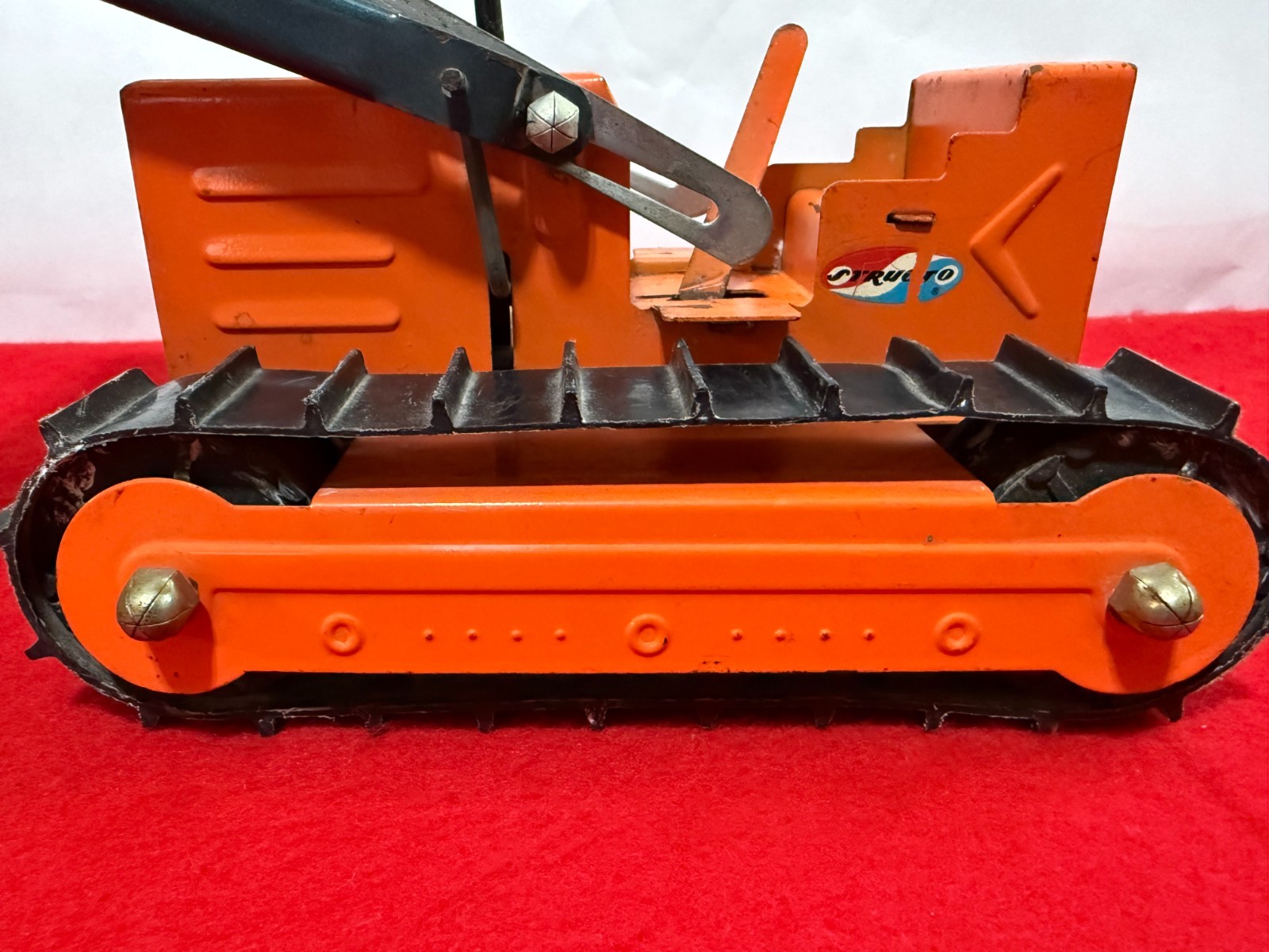 RARE Vtg Structo 1960&rsquo;s Hi-Lift Bulldozer & Sandloader Pressed Steel Made in USA