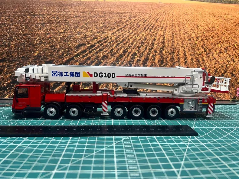 1/50 XCMG DG100 Aerial Platform Fire Diecast Truck Model