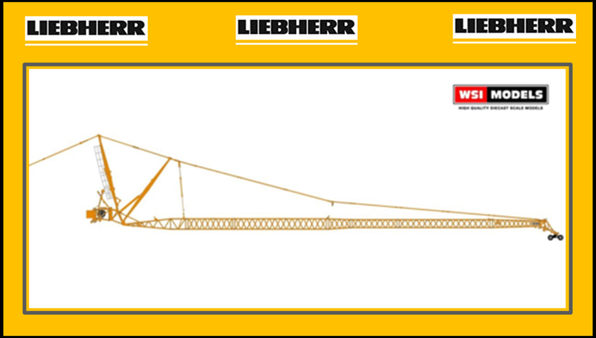 1/50 WSI Liebherr LTM 1500 / 1650 / 1750 Mobile Crane Jib in YELLOW – FREE SHIP